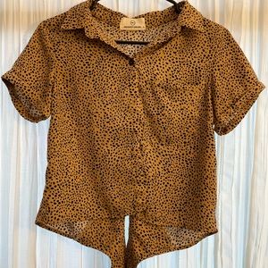 Cheetah print women’s blouse